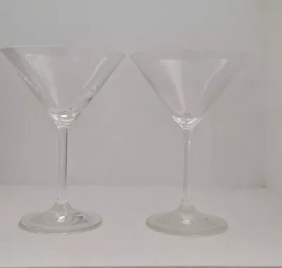 Pair Of Stemmed Martini Or Cocktail Glasses • $12