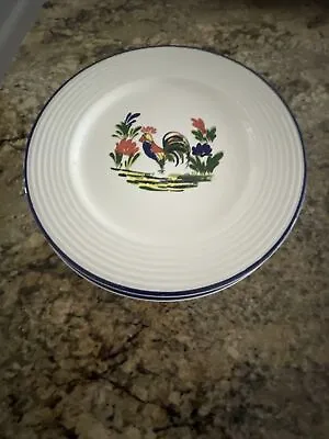 Lot Of 2 Varages France Rooster Dinner Plates - EUC • $35.10