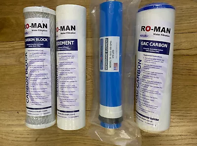 £22.99 • Buy RO-MAN Reverse Osmosis RO Unit Complete Replacement Pre Filter Inc Membrane