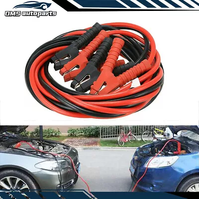 Heavy Duty Jumper Booster Cables Commercial Grade Battery 2 Gauge 10ft 600AMP US • $26.99