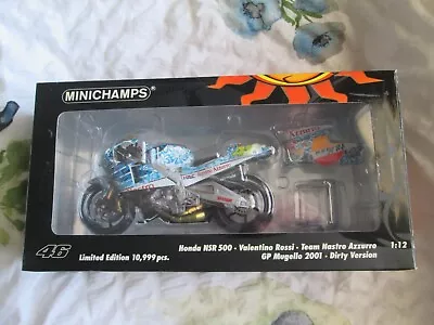 Valentino Rossi Minichamps Nsr500 Gp Mugello 2001 Dirty Version 1-12 Scale Model • £60