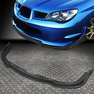 [3pcs] For 06-07 Subaru Wrx Sti Cs2-style Carbon Fiber Look Front Bumper Lip • $48.88