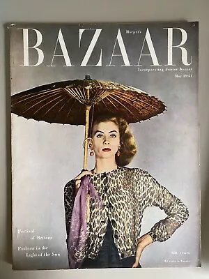 Harper’s Bazaar Magazine May 1951 Richard Avedon Vintage Back Issue 50s Fashion • $120