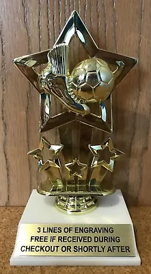 $7.99 • Buy Soccer Trophy - Free Engraving - Easy Assembly Required