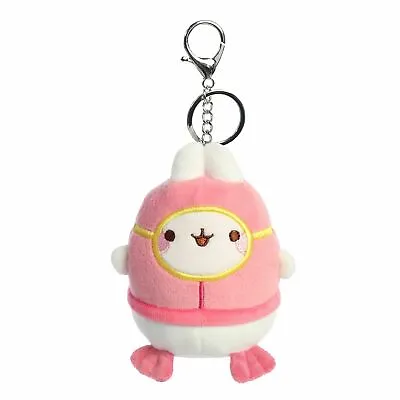 Aurora - Mini Pink Molang - 4  Scuba Molang Keychain - Playful Stuffed Animal • $11.66