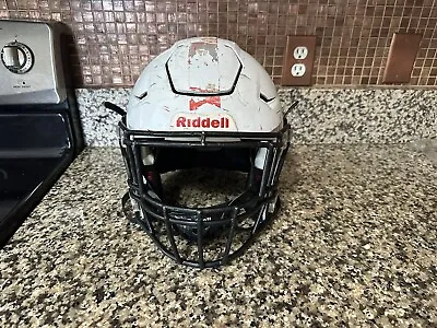 Riddell Speed FLEX Football Helmet White W/ Black Facemask X Large XL Insite • $359