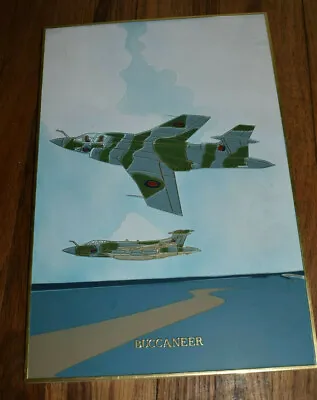 Vintage British Blackburn BUCCANEER Air Force Fighter Jet Display Model Sign • $49.95