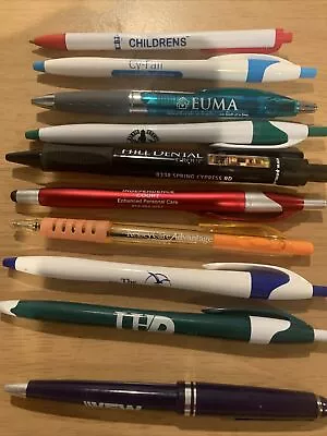 Lot Of 10 Different Business/Nonprofit/Government Plastic Pens • $5.99