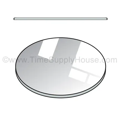 New Round 1mm Thick Flat Watch Mineral Glass Crystal Replacement Size 16mm-50mm • $4.95