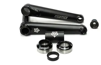 Eighties Bike Company Moonwalk V2 Cranks 165 Black 165mm Mm 24mm 24 Mm Bmx Bikes • $314.93