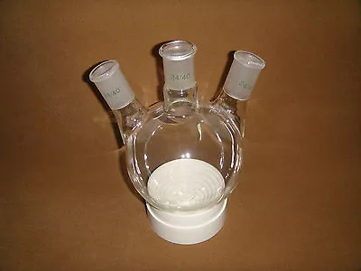 $23.62 • Buy 1000ML,3 Neck,24/40,Round Bottom Flask,Three Neck,lab Flask 24/40
