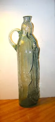 Vintage Hand-Blown Glass Madonna/Virgin Mary/Lady Of Gaudalupe Bottle-Mexico • $68