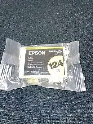 Epson 124 Yellow DURABrite Ultra Ink Cartridge Genuine New • $4.99