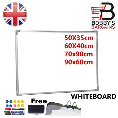 £22.95 • Buy Whiteboard Wipe White Board Office Magnetic Notice Home School Large Small Mini