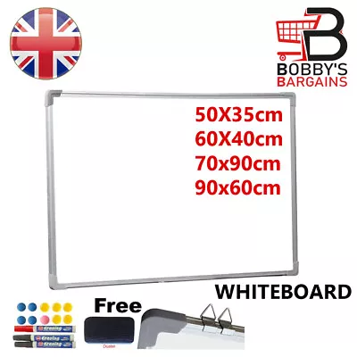 £22.95 • Buy Whiteboard Wipe White Board Office Magnetic Notice Home School Large Small Mini