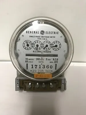 General Electric Type I-50-A Single Phase WattHour Meter • $99.99