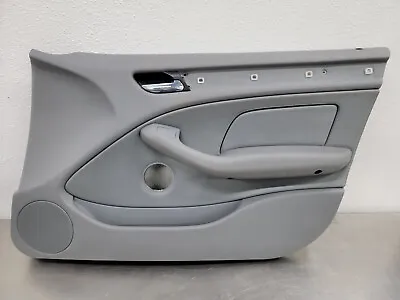 00-06 Bmw E46 3 Series Front Right Side Interior Door Panel Trim Cover Oem Gray • $128.25