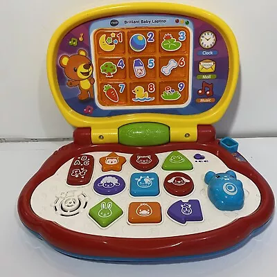 VTech Brilliant Baby Laptop Educational Teaching Toy Colors Shapes Animals Music • $9.99