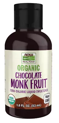 Now Real Food Organic Monk Fruit Chocolate 2 Fl.oz. • $8.99