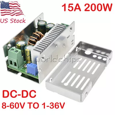 Synchronous Buck Converter Step-down Power Module DC8-60V TO DC1-36V 15A 200W • $8.86