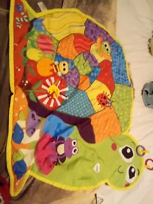 Lamaze Tummy Time Play Mat VGC Tomy With 2 Teething Rings Playgrow Dog And Snake • £10