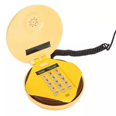 Hamburger Phone Wired Landline Phone Novelty Hamburger House Phone Burger Phone • £12.89