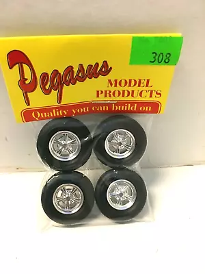 1960's 15  Scale Pegasus Chrome Radir Wheels Model Car 1/25 1/24 Batmobile • $14.92