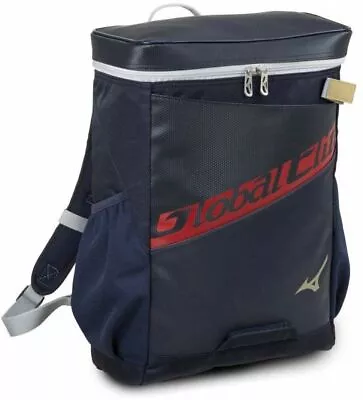 MIZUNO Baseball Global Elite Backpack 22L 1FJD9806 Bat Can Be Stored Navy X Red • $116.27