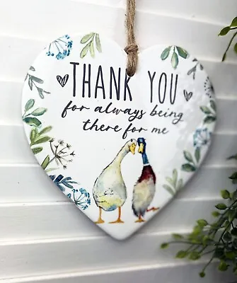£8.95 • Buy Duck Hanging Sign   Thank You For Always Being There For Me   Home Decor Plaque
