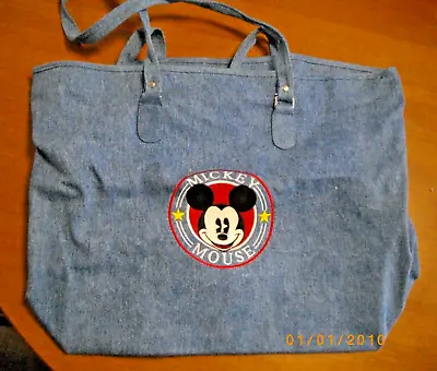 Vintage Disney Mickey & Co Denim Tote Bag ~ Mickey Mouse • $25