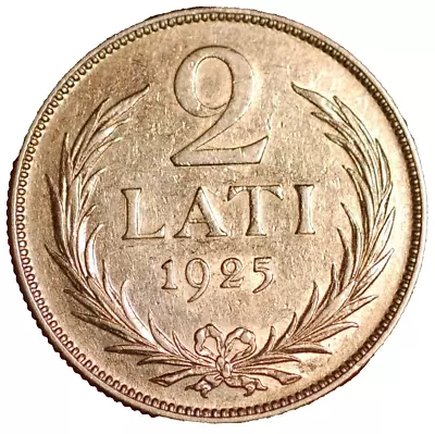 Latvia 2 Lati 1925 KM# 8 • $18.40