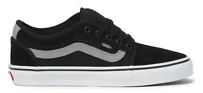 Vans Men's Chukka Low Side Stripe Casual Canvas Shoes Sneakers- Black/Gray/White • $110