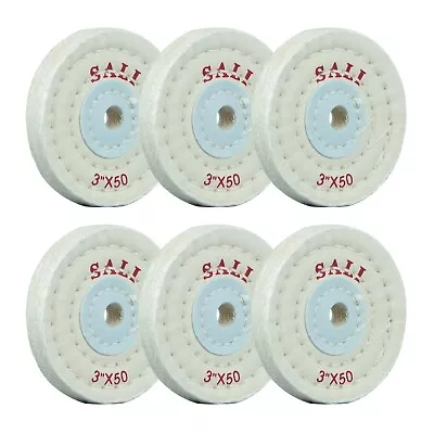 6 Pack Polishing Wheel For Bench Grinder 6PCS Cotton Buffing Wheel 3 Inch • $20.85