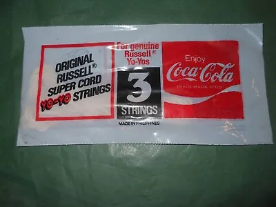 Yo-Yo Coca Cola Vintage Original Genuine Russell Super Cord 3 Strings TRACKING • $14.50