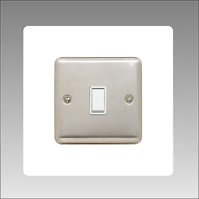 Single Light Switch White / Clear Finger Plate Back Surround - Made In Uk • £2.99