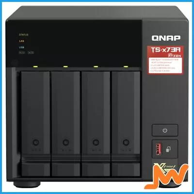 QNAP 4-Bay Ryzen V1500B Quad-Core 8GB SODIMM Tower NAS • $1470