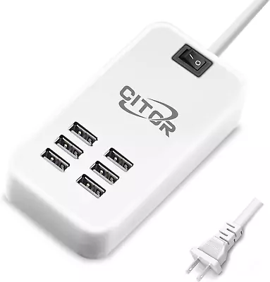 Multi USB Charger 6 Port USB Charging Station For Multiple Devices Phone Tab • $14.67