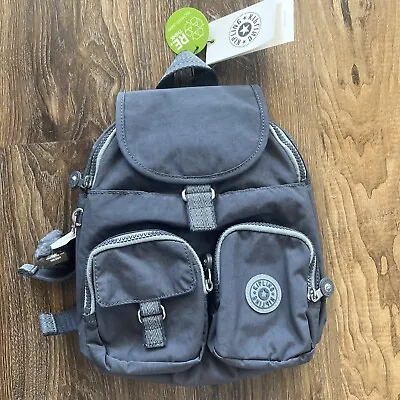 Kipling LOVEBUG K193070LN Foggy Grey KI9307 Small Backpack • $80