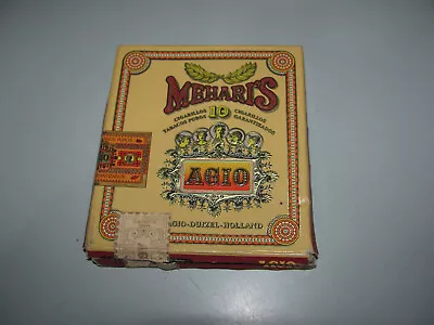 Vintage Agio Meharis 10 Cigar Paper Box In Fair To Good Condition • $24.95