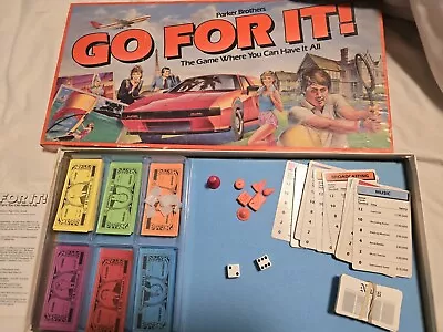 Go For It! Board Game Parker Brothers 100% COMPLETE 1985 VINTAGE RARE! • $9.99