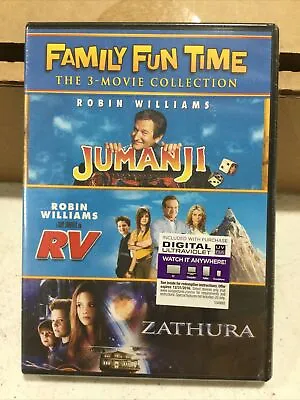 $13.49 • Buy Jumanji / RV / Zathura DVD 3-Movie Family Fun Collection