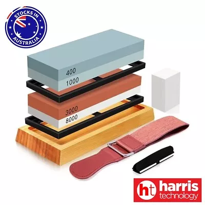 BOOC Knife Sharpening Stone Set Whetstone Knife Sharpener Stone Set With Belt • $35.50