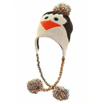 £8.99 • Buy Ladies Girls Hat Novelty Animal Knitted Trapper Peru Thermal Ski Hat 3 Designs