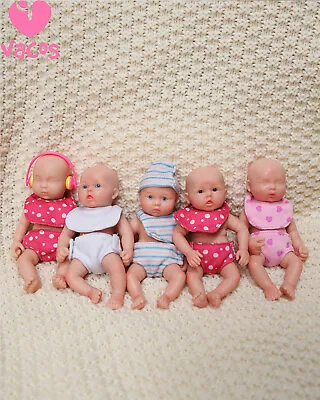 VACOS 6  Full Silicone Mini Reborn Dolls Baby Miniature Doll Realistic Tiny Baby • $32.99
