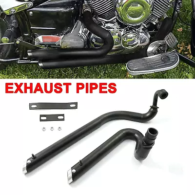 Full Exhaust Pipes Systems For Yamaha V Star 650 XVS650 Dragstar 650 XVS400 • $210