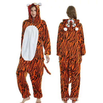 Men Women Kids Animal Lion Party Fancy Dress Up Unisex Outfit Halloween Costume • £16.66