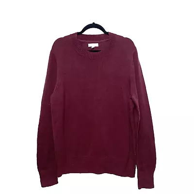 BP Maroon Crew Neck Cotton Blend Sweater Mens Size L • $12