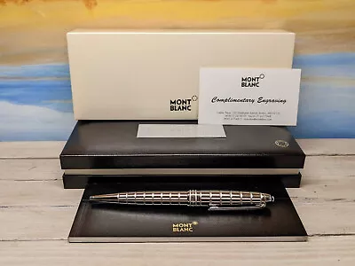 MONTBLANC Meisterstuck Solitaire Platinum Facet Ballpoint Pen NOS! • $599