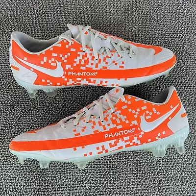 Nike Phantom GT 2 Academy FG/MG White Orange Soccer Cleats Men's Size 9 • $59.99