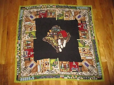 Nicole Miller 1996 New York City Shopping Stores 100% Silk Square Scarf 36  • $99